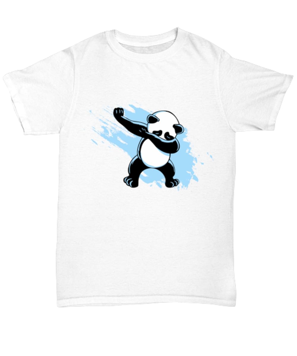 GenericPanda T-Shirt, Dabbing Bear, Wildlife Gift, White Tee
