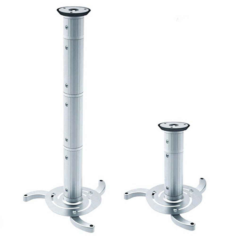Maclean MC-517 S Argento Supporto Staffa Proiettore Videoproiettore 80-980mm Universale Regolabile da Soffitto fino a 10kg