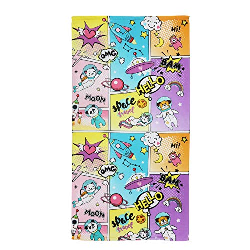 QYX Comics Serviette de Plage en Microfibre Serviette de Bain Surdimensionnée à Séchage Rapide Grandes Serviettes Légères Serviettes de Voyage de Plage Aadaptées au Camping Pique Nique Gym 150x75cm Cover