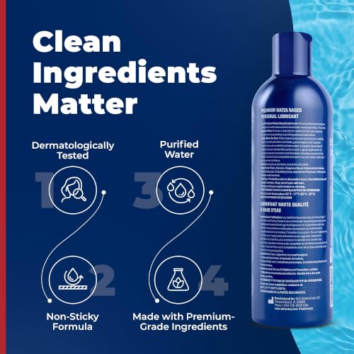 Image of Swiss Navy Premium Water-Based Lubricant - 12 oz | Lubricating Gel for Men, Women & Couples - Toy Safe - Non-Staining Formula - Compatible with Latex & Condoms