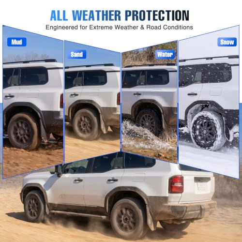 Image of Nilight Mud Flaps Splash Guards for Toyota Land Cruiser Prado 2020-2026