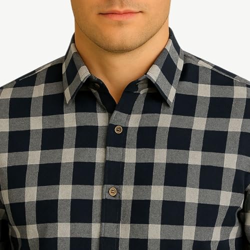 Image of Pepe Jeans Men's Regular Fit Full Sleeve Checkered Cotton Casual Shirt | Check Shirt for Man | Smart & Stylish | Multiple Styles | Mens Casual Shirts