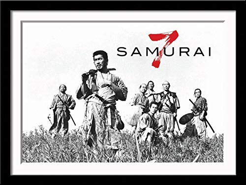Image of Tallenge - Seven Samurai - Akira Kurosawa Masterpiece - Classic Movie - Medium Framed Poster(Paper,16 x 24 inches, MultiColour)