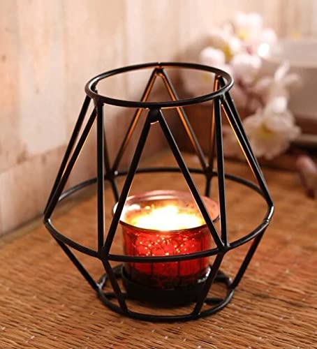 Quace Black Tealight Holder Table Top Candle Stand…