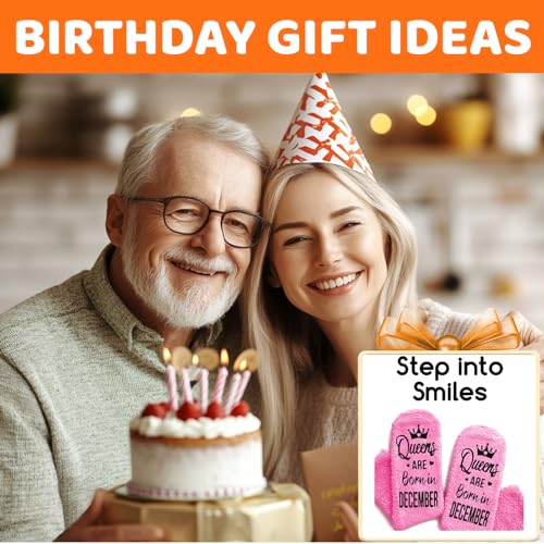 Image of HAPPYPOP Birthday Gifts Ideas for Mom - Pink Month Birthday Socks for Women