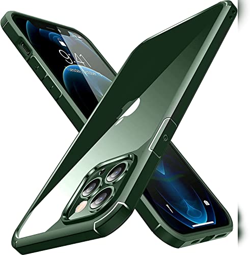 mobistyle Defender Series [Military Grade Drop Protection], Back Cover Case for iPhone 14 Pro (TPU + Poly Carbonate | Green)- Best and cheap mobile covers in India