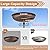 OUISJYER Small Metal Bird Bath for Outdoors, 10" Dia Bowl with Stake Birdbaths Garden Yard Lawn Decor 0.4 Gallon