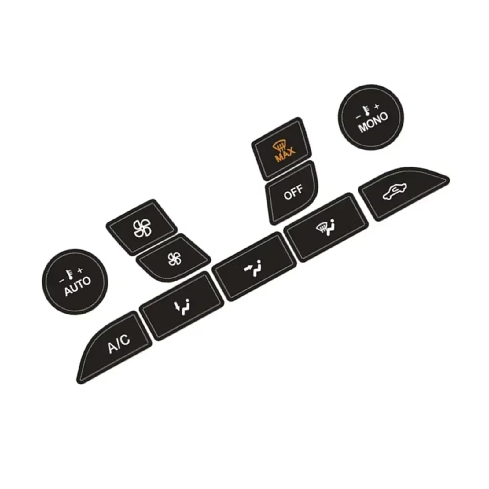 Modification Interior Compatible with for Focus 1999 2000 2001 2002 2003 2004 2005 Car Air Condition Switch Interior Switch Knob Button Repair Decal