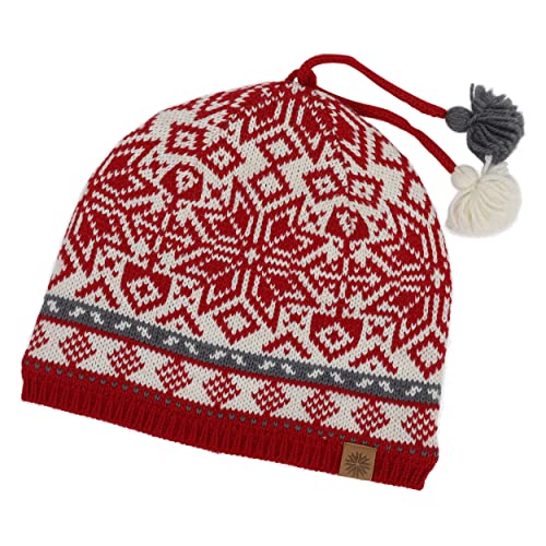 ICEWEAR Holmenkollen Norway hat with Tassels (Red)