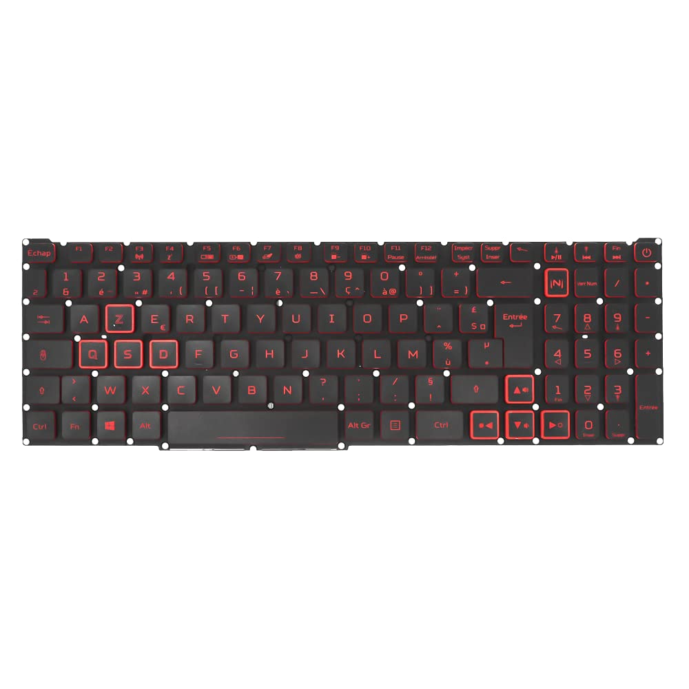 Clavier AZERTY Français Pour Acer Nitro 5 (N18C3, AN515-54, AN517-52) – Neuf Ouvert