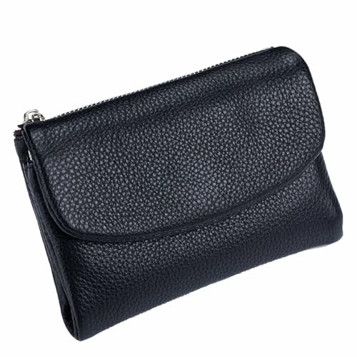 Joyfullygo Wallet, Unisex Pebble Leather Wallet, 2025 New Genuine Leather Coin Purse with Credit Card Holder, 5.3In Short Coin Holder & Cash Slots, Small Wallets for Men & Women (#13)