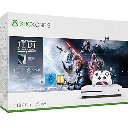 Microsoft - Consola 1 TB, Mando Inalámbrico + Star Wars Jedi: Fallen Order (Xbox One S) | Ya disponible en tu tienda friki favorita! En mundofriki.es!