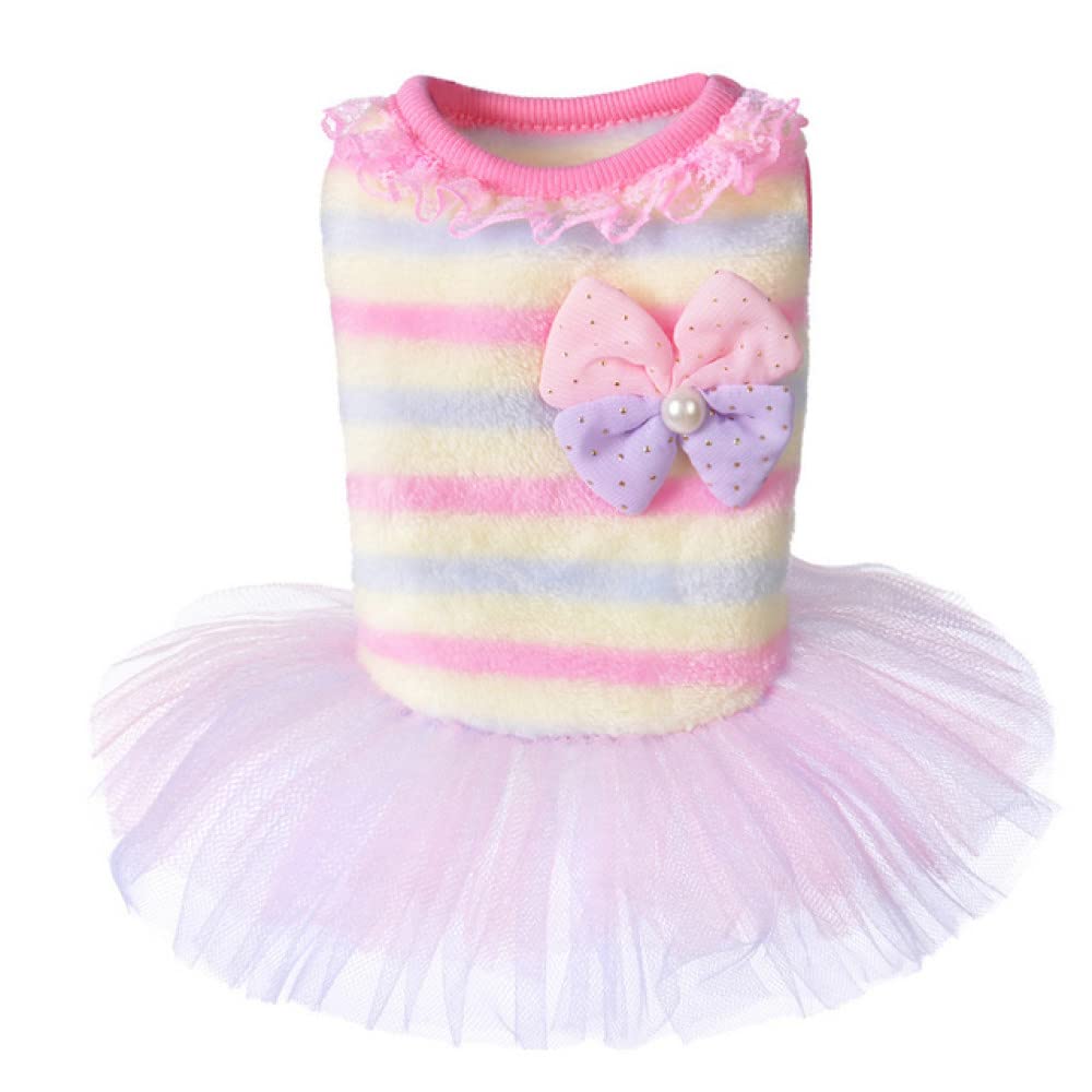 Robe de mariée d'été pour chien en dentelle fine, vêtement haute couture pour animaux 7 L