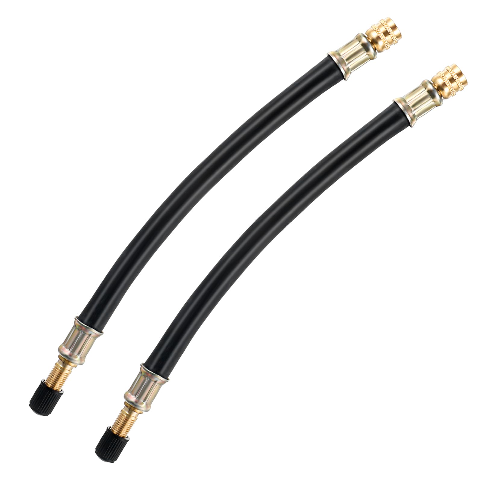 Yeepeo 2 stuks ventielverlenging autoventiel, 27mm ventielverlengingen adapter koper autoventiel verlenging recht, autoventiel ventiel verlenging adapter voor scooter, auto, personenauto