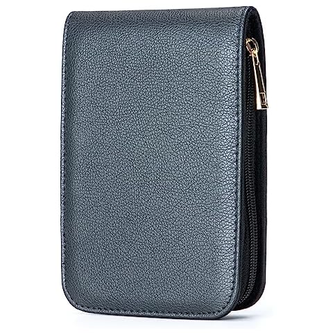 Lanxivi Fountain Pen Roller Pen Pu Leather Case for 12 Pens (Black) Cover