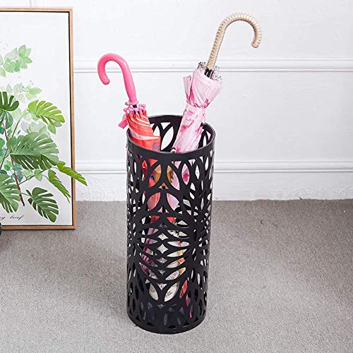 Porte-parapluie sur pied pour cannes et bâtons de marche design noir - 4
