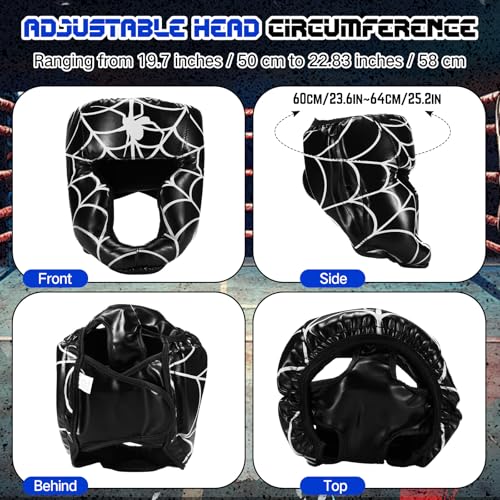 Image of Arrowbash Boxing Headgear and Gloves Set for Kids 6oz Boxing Gloves and Wrestling Headgear Sparring Equipment for Boxing Kickboxing Muay Thai BJJ Karate Training