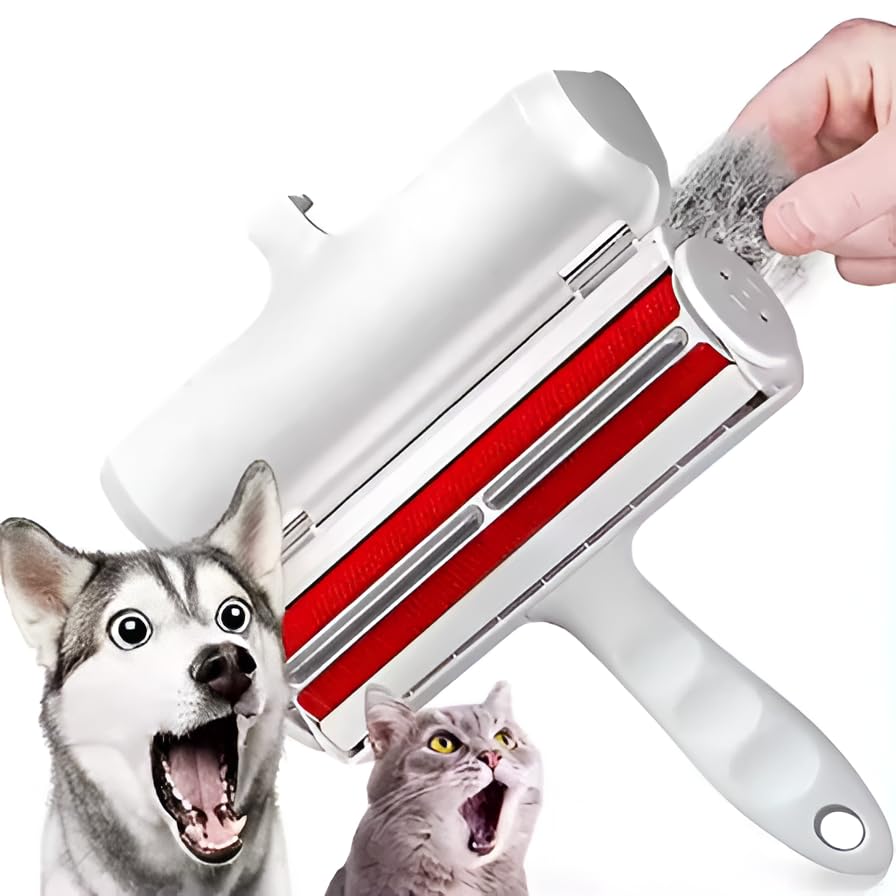 Rodillo Quitapelos Reutilizable para Mascotas: Ideal para Gatos y Perros, Eficaz en Ropa, Alfombras y Sofás - Cepillo de Limpieza Reutilizable para un Hogar Libre de Pelos