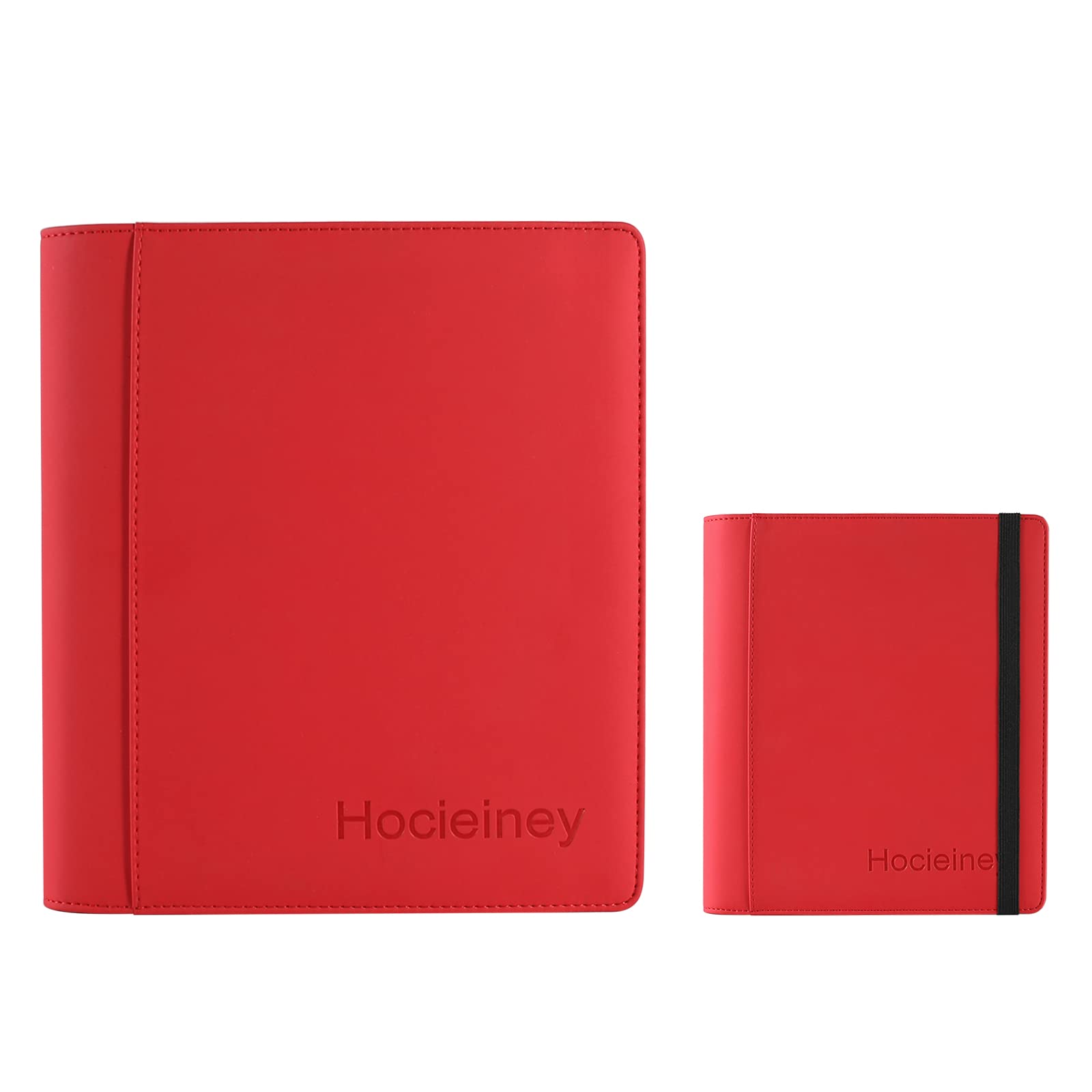 Card Binder 4 Pocket - Red Trading Card Storage Binder, 288 Side Loading Pockets for Girls Boys, Delicate and Durable Card Collection Binder for TGC, Game Cards and Sports Trading Cards