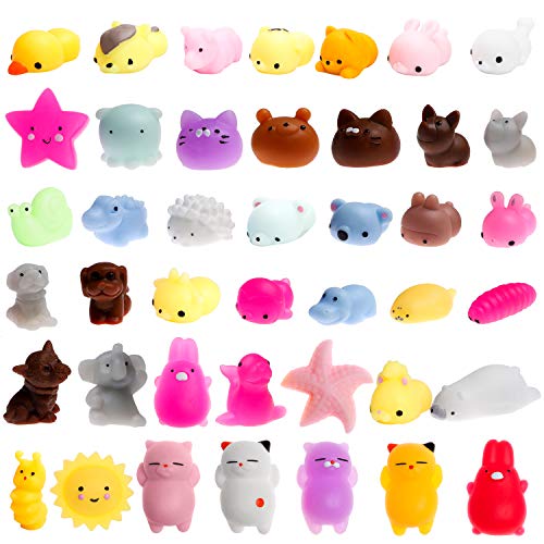 WATINC 30 Pcs Mochi Squishies Toy, Squeeze Cat Squishies for Mochi Party Favors