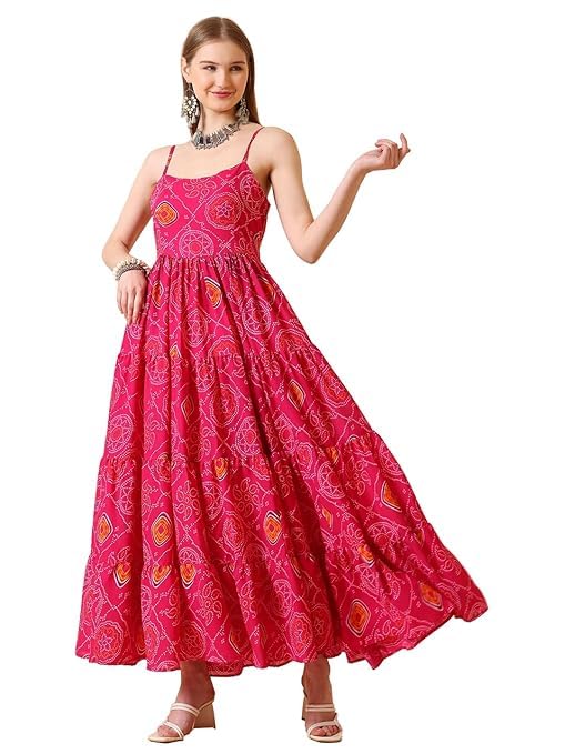 Woman Design a new bandhani print with chiffon bandhej fabric ethnic wear set for women-image-40