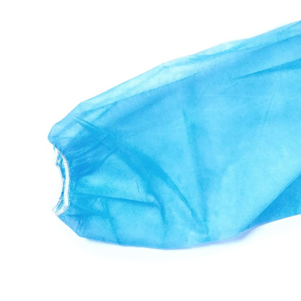 Blouses de protection à usage unique bleu non tissée jetable - Pour les professions hospitaliers et de soins (100)