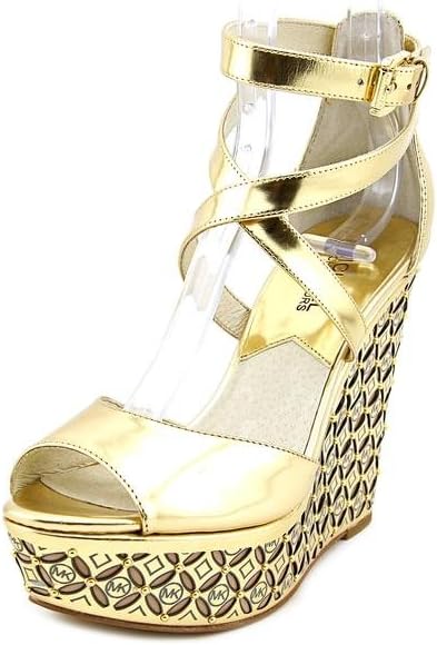 MICHAEL Michael Kors Gabriella Wedges in Gold (Size 8)