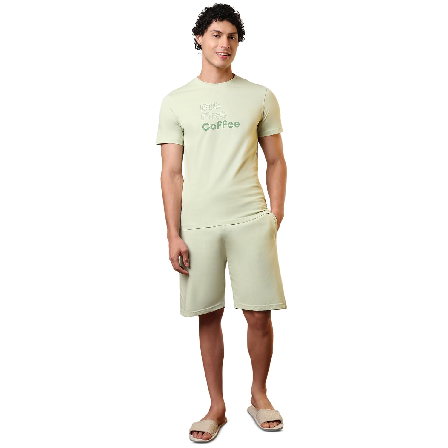 sleepz by raymond Men Half Sleeve Regular Fit Solid Pattern Pure Cotton Round Neck Garment Kit-picture-19