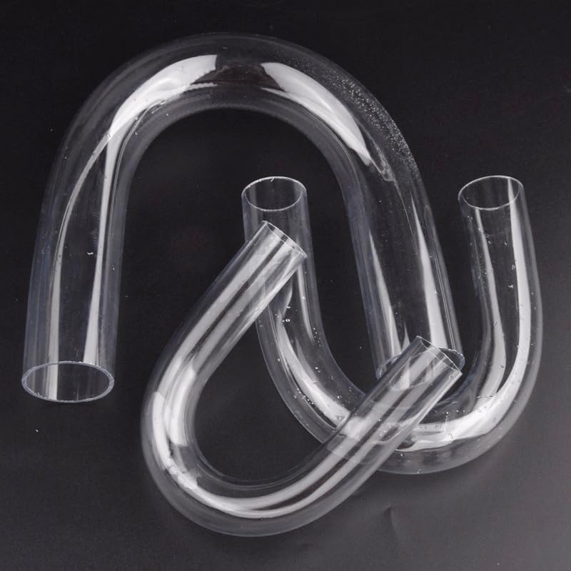 U-Shaped Tube Acrylic Bent Pipe, for Aquarium Inlet Outlet Water Connector Tank Filter Bucket Water Changing Fittings(O.D 32mm)