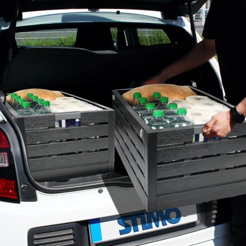 Stimo Premium Klappbox 60L Transportbox bis 30kg 60x40x28cm faltbar klappbar stapelbar Aufbewahrungsbox