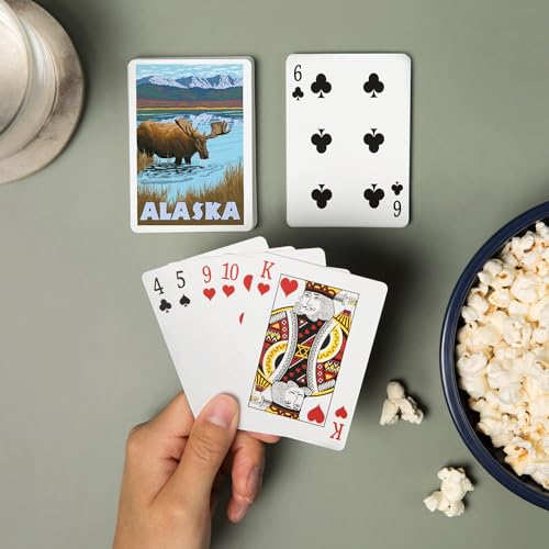 Lantern Press Alaska Moose, 52 Cartas de Póker para Adultos miniatura 2