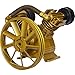 Air Compressor Pump Head, 5.5HP 21CFM 115PSI,Twin Cylinder Oil Lubricated Air Compressor Piston Pump Head,Dual Stage V-Type Cast Iron Air Compressor Pump Replacement, For Industrial Use - Golden