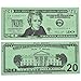 LEARNING ADVANTAGE Play Bills Set - 35 Ones, 25 Fives, 20 Tens, 15 Twenties, 5 Fifties and 5 Hundreds - Replica Bills for Pretend Play with Fake Currency