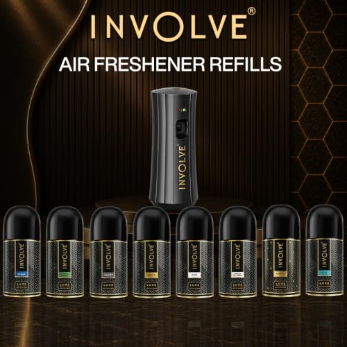 Image of Involve Luxe Automatic Air Freshener Machine Kit with Aqua Cool Refill | Automatic Room Freshener | Up to 2200 Sprays | 225ml | Adjustable Spray Control | Long-Lasting for Home & Office