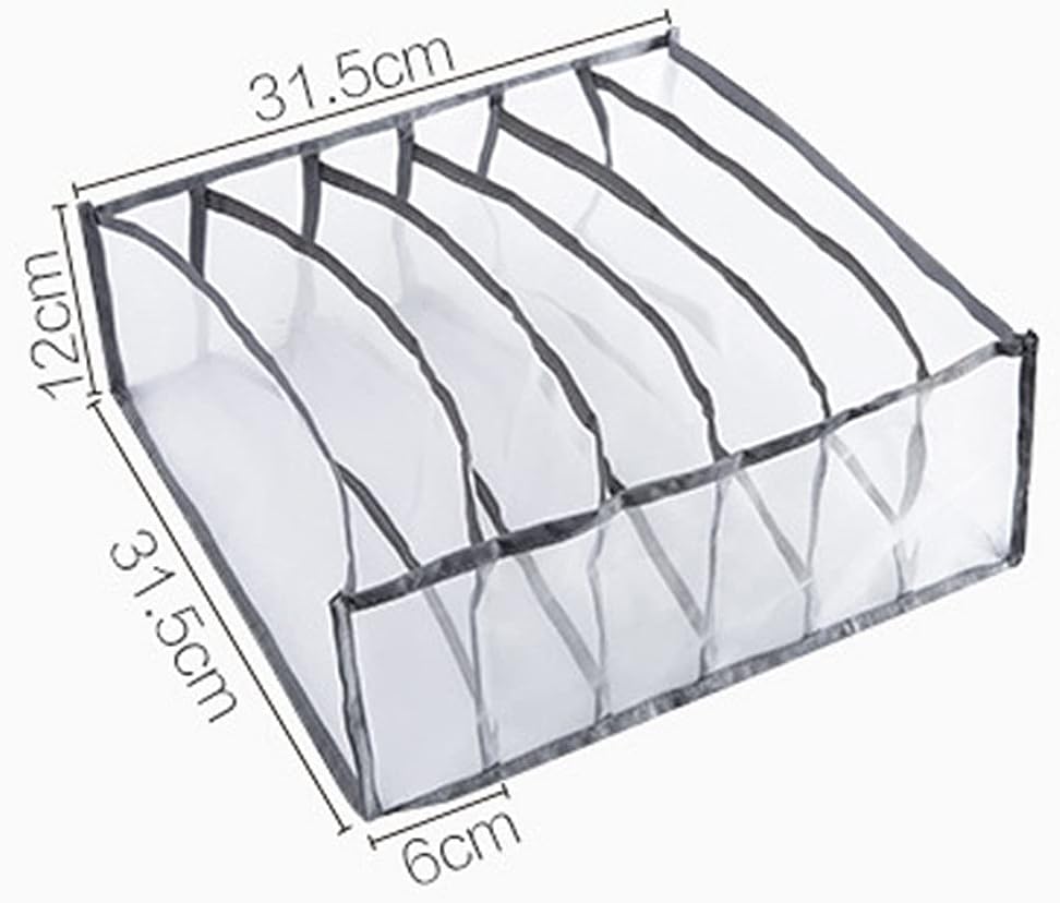 Underwear Storage with Compartments Socks Bra Underpants Organizer Drawers Divider Box Cabinet image 2