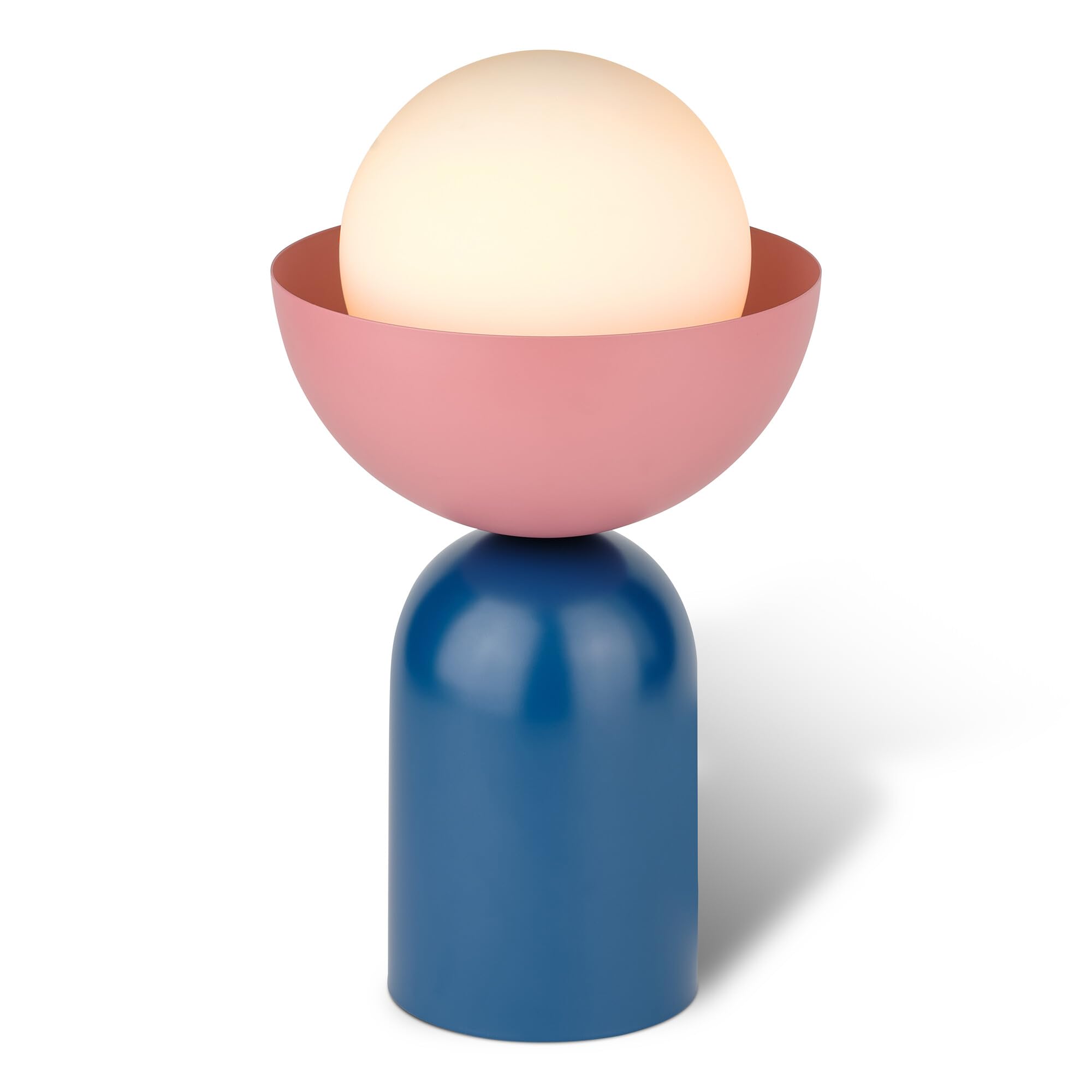 OSRAM DECOR Cuenco Lámpara de mesa E14 Azul/Rosa Vidrio 200mm | Decor Bowl, Indoor Wall Lighting, Azul|Rosa, 200 mm dia, Paquete de 1