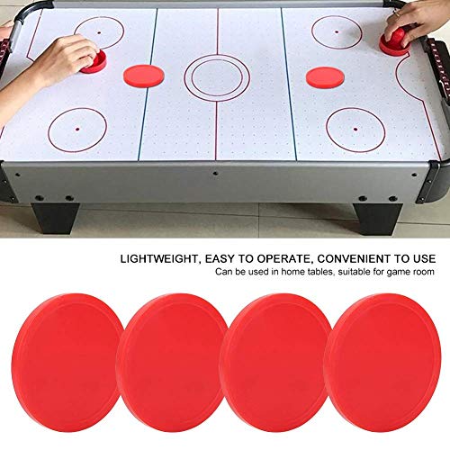 Alomejor Air Hockey Schaufeln 4 St&uuml;ck Air Obre EIS Ersatz Air Hockey Tisch Pucks Rot f&uuml;r Spieltische (M)