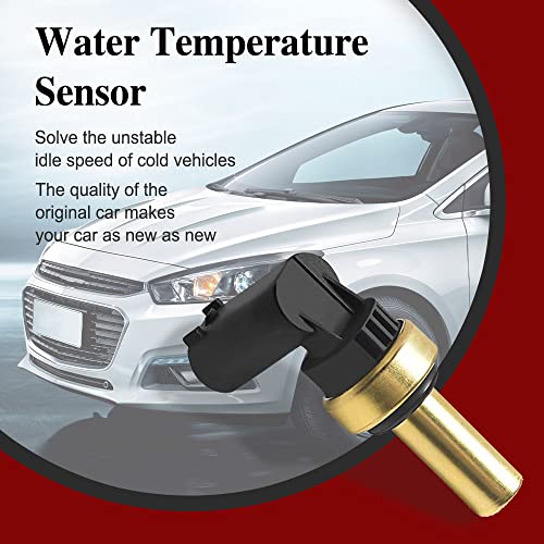 Engine Coolant Temperature Sensor, Water Temperature Sensor Compatible With 11-15 Cruze, 13-20 Sonic,15-21 Trax, 13-15 Volt, 13-21 Encore,14-16 Elr, Replaces # 55563530 55591401 Su13821 #TOP6