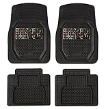 K&K Wicker Camping Hunting Camouflage SUV Car Automotive Floor Mat Heavy Duty Universal All-Weather Deep-Dish Flex Tough, Auto Van Truck Odorless Carpet 5-Piece Set Two-Tone Metallic (Camo)