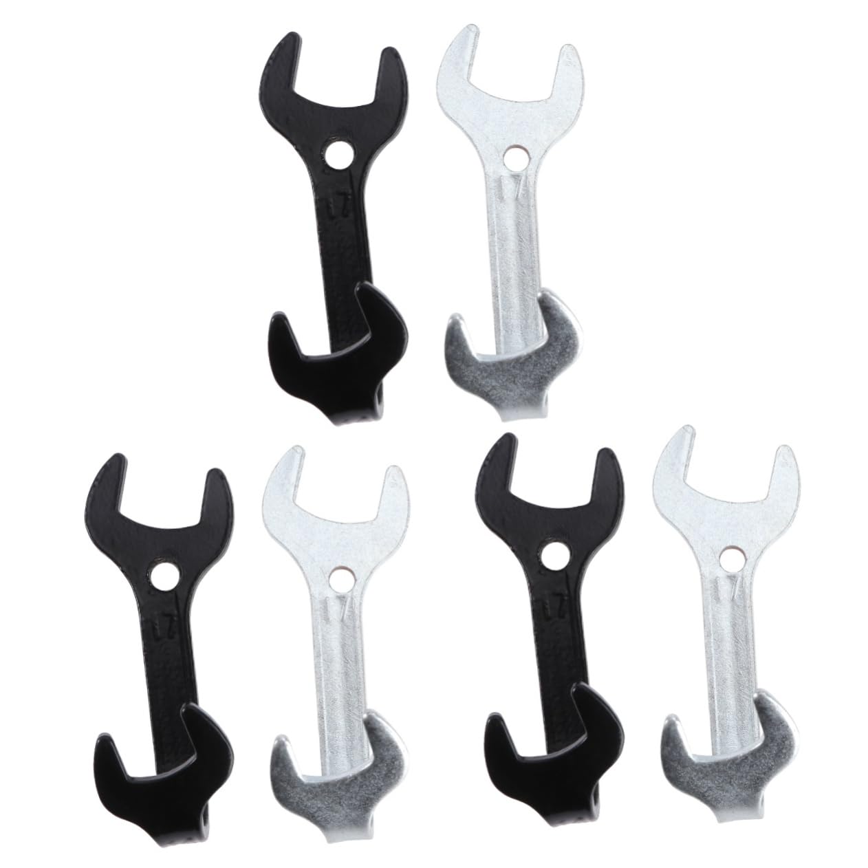 Amosfun 3 Set Di Ganci in Ferro Retrò Appendiabiti Portasciugamani Robusti Ganci Da Parete in Stile Industriale Facili Da Installare Decorazione Da Parete Vintage 2 Pezzi*3