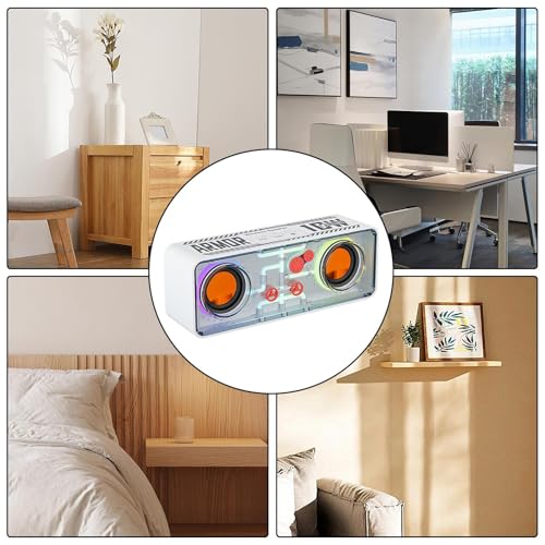 Enceinte sans fil portable audio transparent éclairage basse pour camping - 5