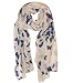 P & R Women's Print Scarves Shawl Large Size180*90cm Voile Soft Wraps