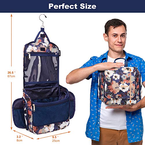Wandf Hanging Toiletry Bag For Women Bathroom Bag With Jewellery Bag And Clear Wet Separation Compartments Water-Resistant Travel Toiletry Organizer #TOP4