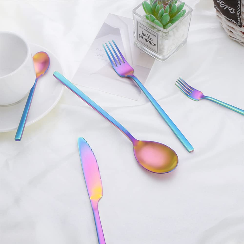 Geschirr-Set, 30-teiliges Edelstahl Besteckset 6 Personen, Küchenutensilien-Set, Geschirr-Besteck-Set für Zuhause und Restaurant, Hochzeit, Halloween, Weihnachten
