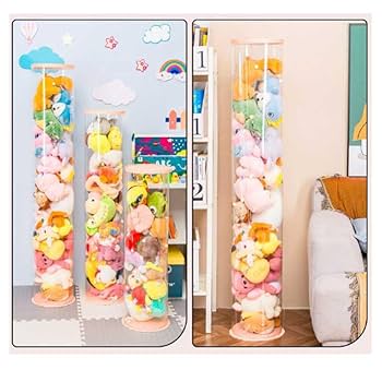 ぬいぐるみ本体 6個2セット カートンボックス入り 楽天市場】2点セット ぬいぐるみ 収納 透明 収納ボックス 3