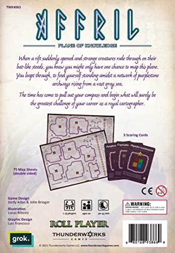 Thunderworks Games: Cartographers Map Pack 2, Affril, Board Game Expansion, Flip And Write, Strategy, Family Game, Fantasy Map Drawing Game, 30-45 Minute Play Time, Ages 10+, 1-75 Players #TOP1