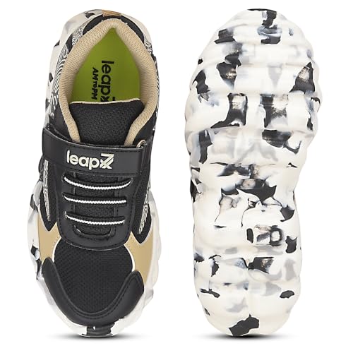 Image of Liberty Leap7x Denial-2 Sports Non Lacing Walking Shoes for Kids with EVA Sole | Suitable for Running and Jogging | Comfortable Outsole | Lightweight Durable and Cushioned Footbed