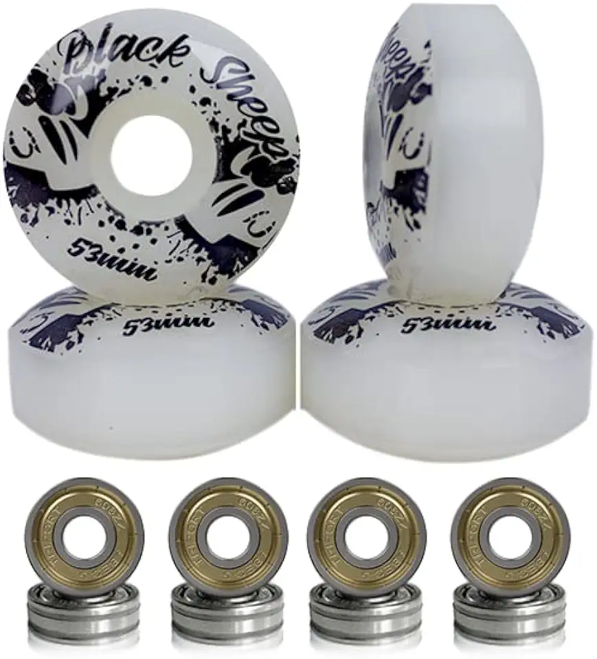 Roda Skate Black Sheep 53mm Dureza 95A com Rolamentos ABEC-5