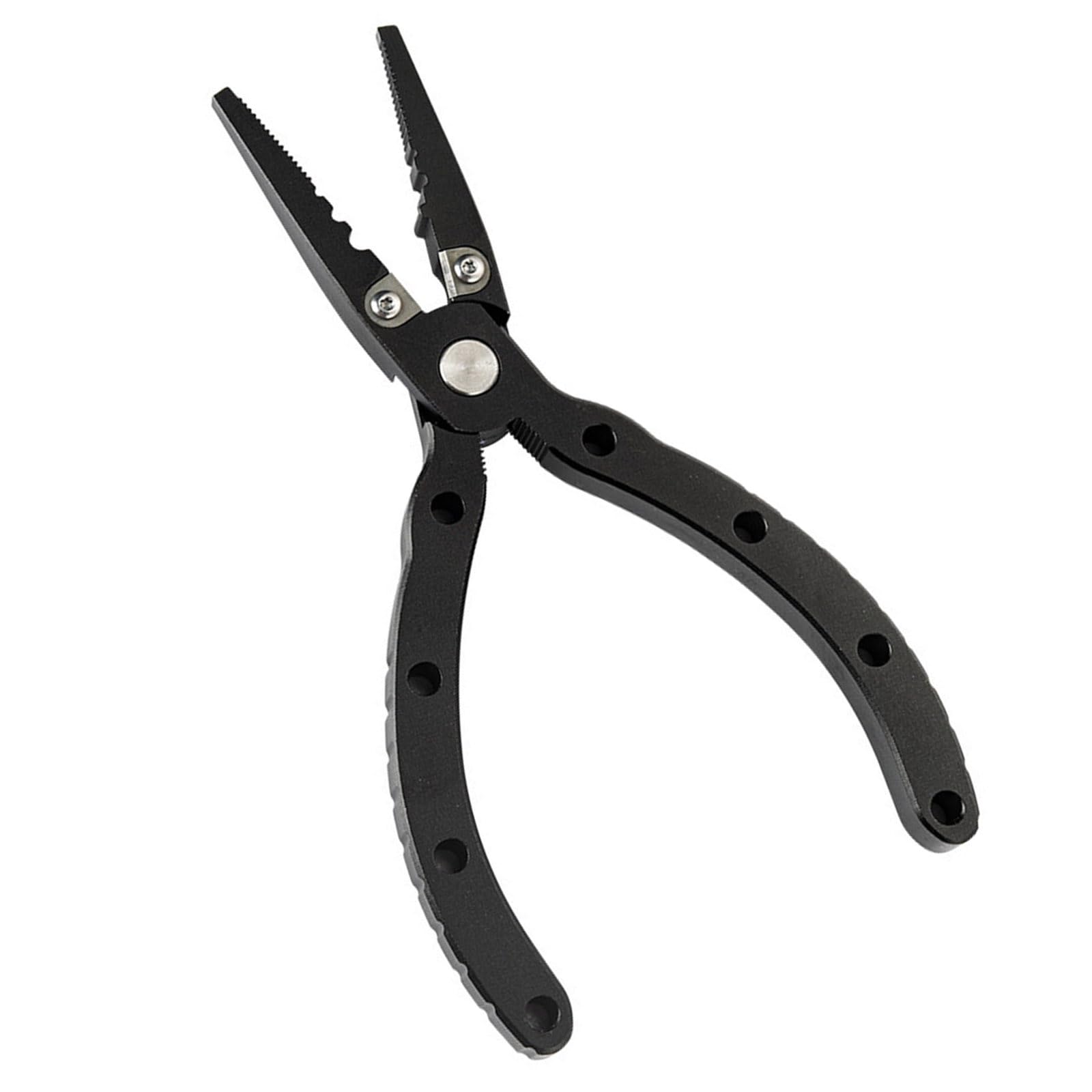 Laikoutd Black Hook Remover Line Cutter Fish Mouth Clamp Grippers Plier Multifunction Fishing Lip Grippers