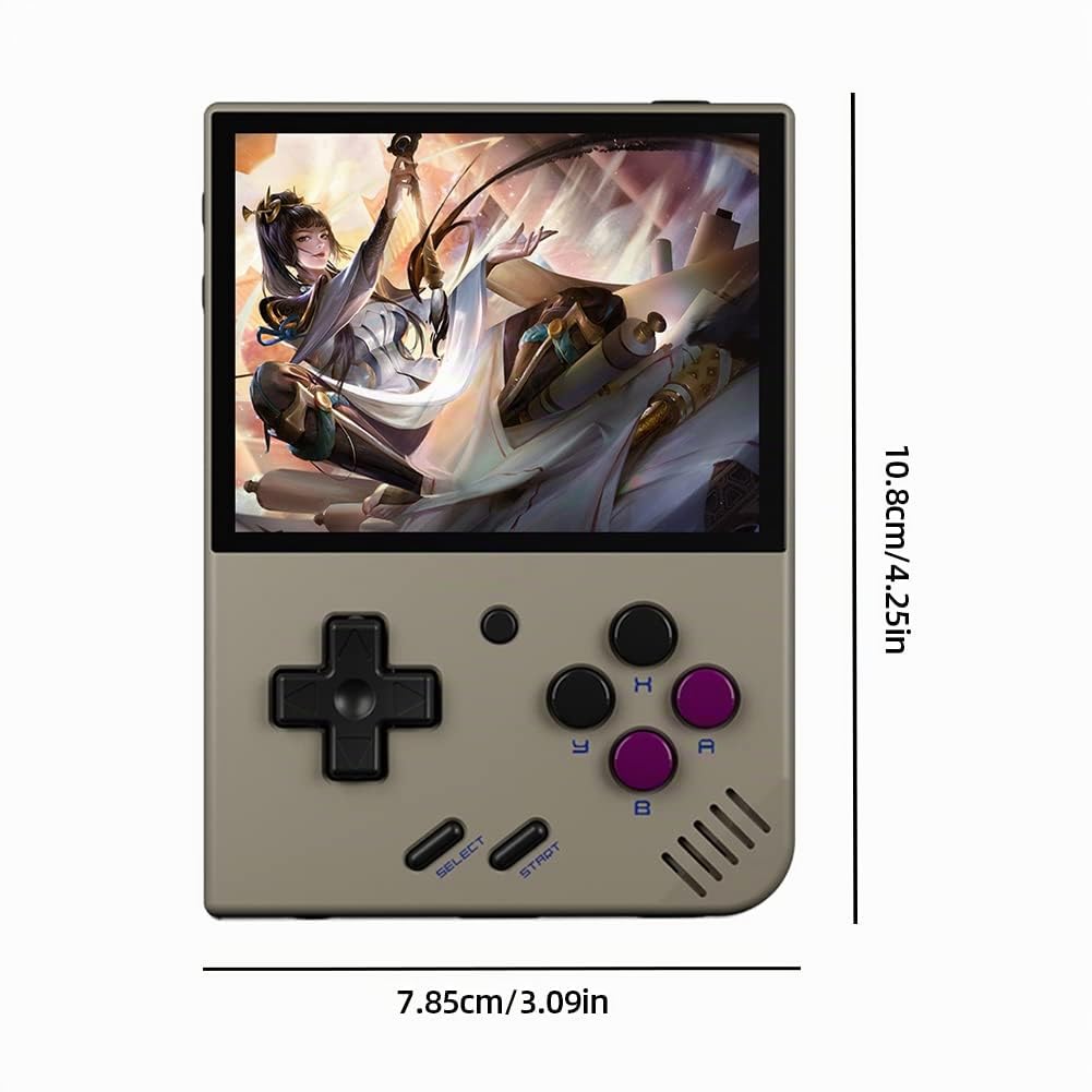 Mini Plus - Consola portátil para videojuegos retro con sistema Linux, pantalla IPS de 3,5 pulgadas, consola de juegos recargable, soporte WiFi, 3000 mAh, regalo para niños y adultos